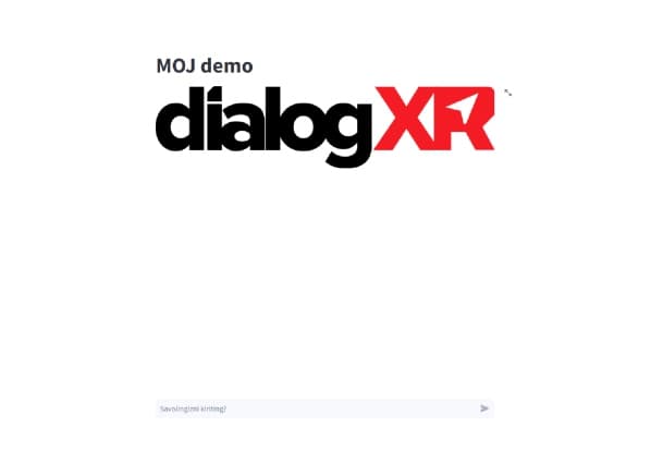 Стартовый экран юридического ассистента Dialog XR